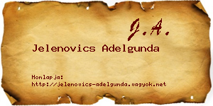 Jelenovics Adelgunda névjegykártya